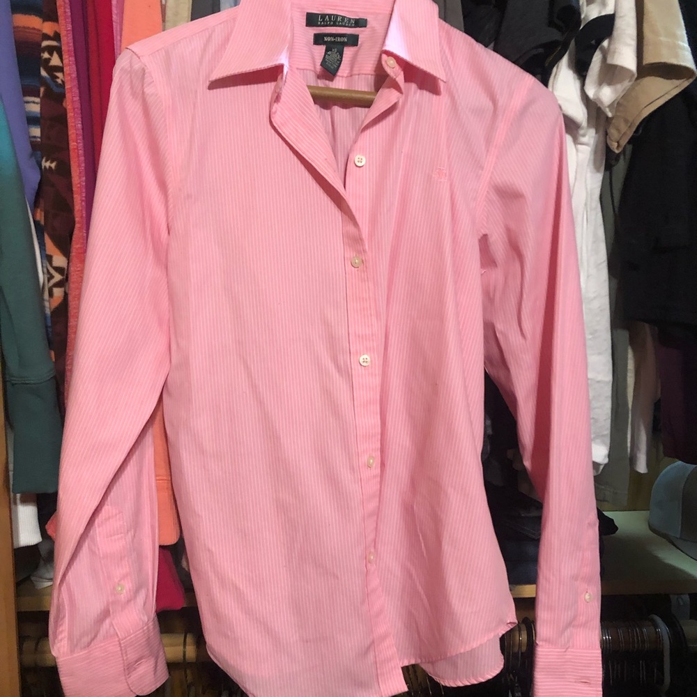 Ralph Lauren pink stripe